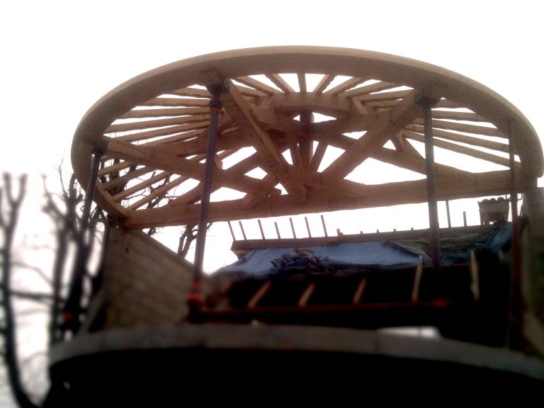 Charpente dôme Nouvelle Nectoux 71670 Saint-Pierre-de-Varennes