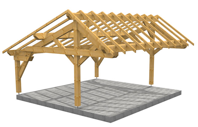 Carport pente asymétrique Nouvelle Nectoux Saint-Pierre-de-Varennes